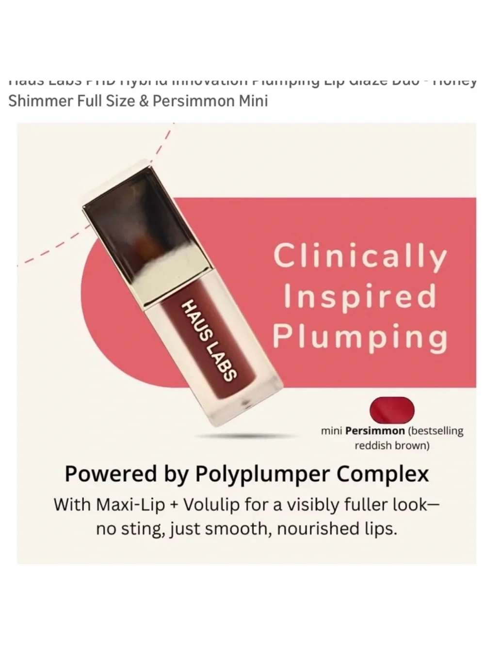 HAUS LABS LIMITED EDITION PHD HYBRID INNOVATION PLUMPING LIP GLAZE DUO SET